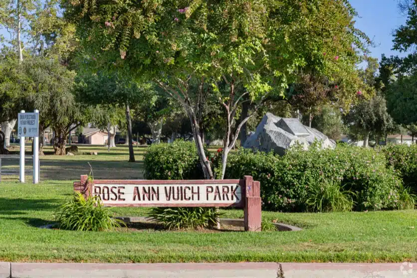 Rose Ann Vuich Park Sign Rose Ann Vuich Park Sign