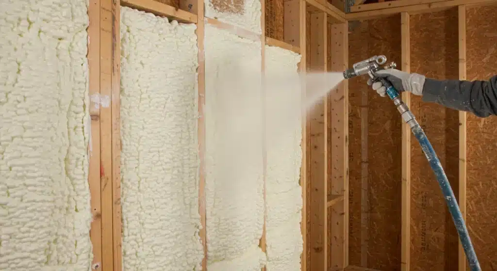 Applying Spray Foam to Wall Cavities Applying Spray Foam to Wall Cavities