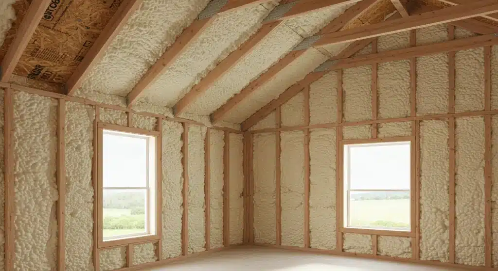 Energy Efficient Insulation in Walls and Attic