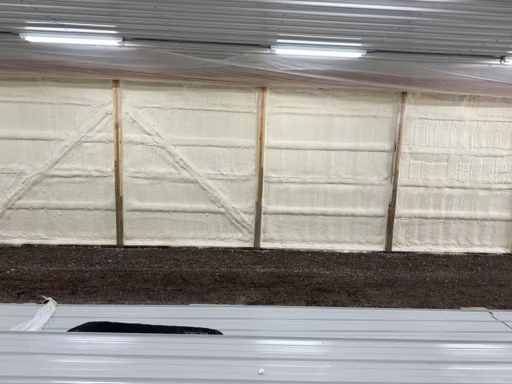 Closed-cell spray foam insulation