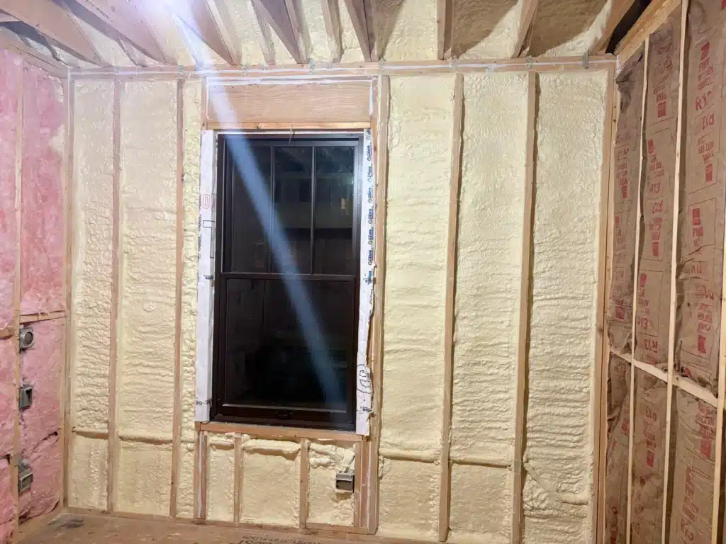 open-cell spray foam insulation