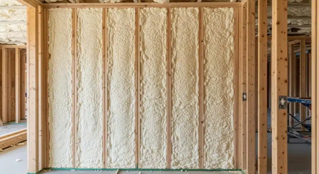 What makes spray foam more effective than traditional fiberglass batts